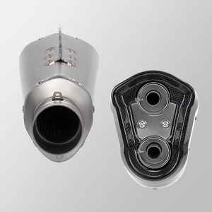 Tubo de escape modificado para motocicleta, doble orificio, sección trasera universal, escape modificado para xmax tmax560 <span class=keywords><strong>tmax</strong></span> - Product Image 5