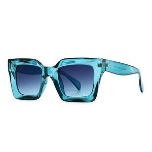 Gafas de Sol Cuadradas Azules y Moradas de Diseñador de Marca de Moda con Logotipo Personalizado, Gafas de Sol de Ojo de Gato con Marco Grande y Protección UV400 para Mujer - Product Image 4