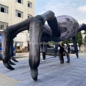 <span class=keywords><strong>Décoration</strong></span> d'<span class=keywords><strong>Halloween</strong></span> gonflable <span class=keywords><strong>géante</strong></span>, araignée gonflable noire, animal pour décorations de toit - Product Image 5