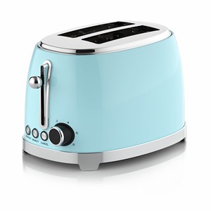 Mint Green 2 Slice <b>Toaster</b> With Defrost Reheat Cancel Function Mechanical Timer Household Use Retro Style - Product Image 1