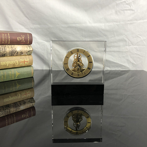 MH-BZ0112 bảng tinh thể Đồng hồ cơ khí 3D laser K9 trống bảng bàn đồng hồ cho quà lưu niệm quà tặng - Product Image 5