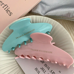 BELLE WORLD Customizable Solid Gold Label Sweet <strong>Girlish</strong> Acetate Hair Claw Elegant High-Quality Shark Clip Hairpins for Women - Product Image 4