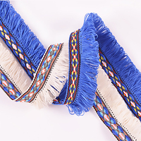 Sangle en dentelle jacquard en coton/polyester à une seule rangée de 25 mm pour vêtements, rideaux, textiles de maison, chaussures et sacs
