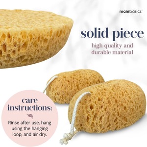 Bath Ball Essential Body Cleaner Oval Honeycomb Polyurethane Scrubbing <b>Sponge</b> 2 Pcs with Rope - Product Image 6