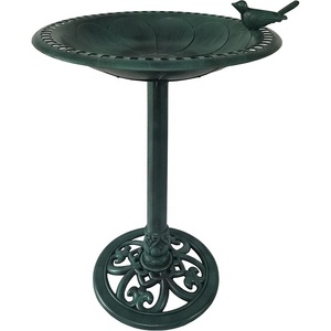 Oro antiguo <span class=keywords><strong>de</strong></span> Pedestal independientes pájaro baños <span class=keywords><strong>de</strong></span> agua tazón alimentador al aire libre <span class=keywords><strong>jardín</strong></span> patio Decoración - Product Image 5