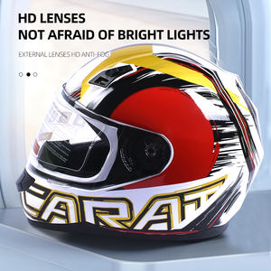 <span class=keywords><strong>Casque</strong></span> <span class=keywords><strong>intégral</strong></span> de Moto à batterie électrique pour adulte, petit indice en Fiber de carbone, équipement de sport - Product Image 5