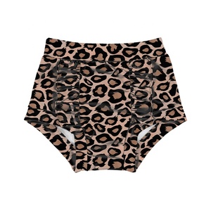 Celana Pendek Bayi Perempuan Motif Leopard Cetak Kustom Musim Panas OEM, Celana Pendek Bayi Baru Lahir, Celana Pendek Anak Pinggang Tinggi - Product Image 3