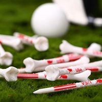 Camisetas de golf de plástico con mapa de EE. UU. Premium 3 1/4 de largo con logotipo impreso personalizado de 4 puntas hecho en EE. UU.