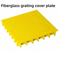 Grille de couverture en treillis diamanté en plastique renforcé de fibres de verre, haute résistance à la corrosion chimique, léger