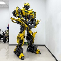 Костюм-трансформер робота-маскота из ЭВА с LED-подсветкой для сцены, коммерческих мероприятий и открытий