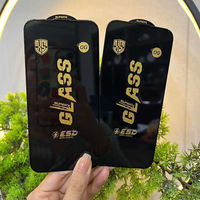 Protection d'écran en verre trempé ESD pour iPhone 15 Pro Max 18 17 16, accessoires pour Samsung Xiaomi Huawei