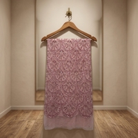 Tissu en dentelle de tulle brodé de perles et de paillettes pour robe de mariée, robe de soirée, robe de fête