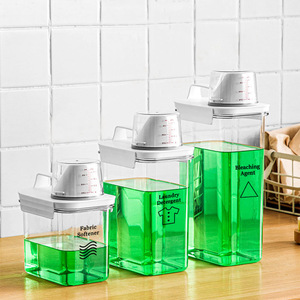 Conteneurs de détergent à <span class=keywords><strong>lessive</strong></span> liquide à grande capacité avec couvercle, distributeur de savon, bouteille - Product Image 2