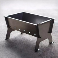 Poêle de chauffage de camping carré personnalisé multi-spécifications foyer barbecue extérieur