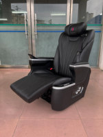 Siège de voiture personnalisé style aviation pour Van, VR, SUV – Fauteuil capitaine en cuir à dossier haut réglable