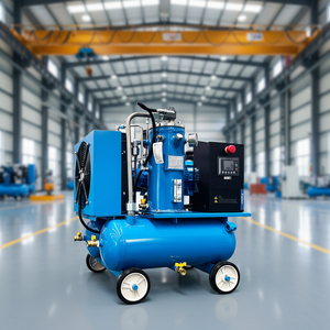 Compressore d'Aria Portatile a Vite Rotativa <span class=keywords><strong>2</strong></span>.<span class=keywords><strong>2</strong></span>-7.5kW 6-8bar 1m/min, Bassa Rumorosità, Maggiore Potenza, Migliori Prestazioni - Product Image 2