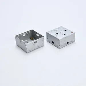 3 Gang 3x3 35mm Deep GI Metal Conduit Cable Switch Boxes With Galvanized Finish