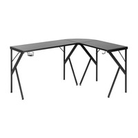 Bureau de jeu en forme de L robuste et grand format avec supports pour casque et porte-gobelets – Vente en gros