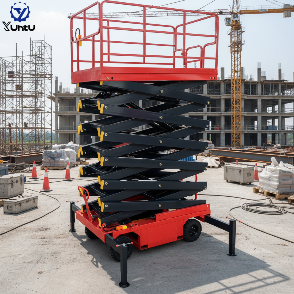 Fast Shipping 4-16m Hydraulic Automatic Steel Scissor Lift For Construction Mobile Electric Scissor Lift Platform · image 4