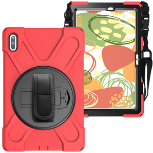 Funda de Silicona 3 en 1 para <span class=keywords><strong>Huawei</strong></span> <span class=keywords><strong>MatePad</strong></span> de <span class=keywords><strong>10.4</strong></span> Pulgadas, Funda Protectora de Silicona a Prueba de Golpes con Correa de Mano y Correa para Hombro - Product Image 3