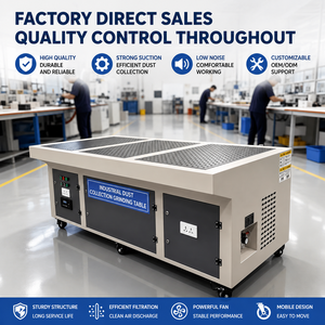 Banc de ponçage professionnel en métal avec système de filtration pour un environnement de travail propre - Product Image 4