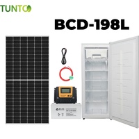 Congélateur solaire portable 12V 24V 100L, réfrigérateur hors réseau pour le camping, le bateau, le camion, la caravane, la maison, le stockage de nourriture, de boissons et de glace