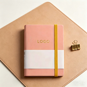 Carnet A7 personnalisé, 100 feuilles, en cuir PU, reliure cousue, impression couleur intérieure, bloc-notes promotionnel pour petites séries - Product Image 2