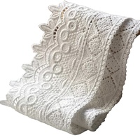 Vente chaude Soluble Dans L'eau Dentelle Guipure Soie Dentelle Garniture Coton Dentelle Accessoires Multicolore pour Vêtements Pur 100% Coton Élégant