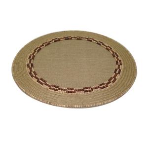Stylish & Durable Classic <b>Round</b> Wooden Bead Jute <b>Tablemats</b> Chic Wooden Bead Jute Placemats for Stylish Home Decor - Product Image 1