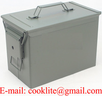 Boîte à munitions Mil-Tec US M19A1 30 Cal Boîte à munitions en acier Boîte à outils en fer