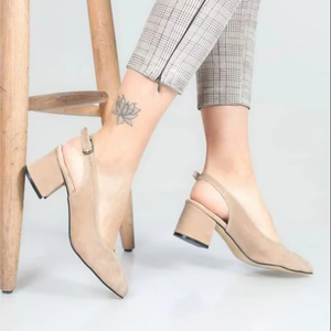 Sandalias de Tacón de Cristal para Mujer, Elegantes Sandalias de Plataforma Media con Diseño Cómodo y a la Moda, Tallas 36-40, Hechas en Turquía - Product Image 1