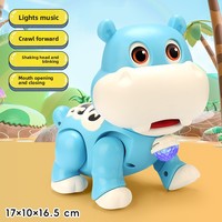 Lion Électrique à Bascule et Marche, Jouet Musical Lumineux et Éducatif en Plastique pour Enfants de 0 à 3 Ans, Unisexe