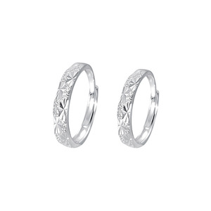 Anillos de pareja de estrellas de plata de ley S925, joyería de <span class=keywords><strong>promesa</strong></span> romántica clásica para boda, cumpleaños o regalo de aniversario para él/ella - Product Image 3
