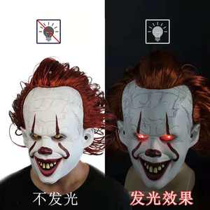 <span class=keywords><strong>Clown</strong></span> Return Soul 2 LED Bandeau <span class=keywords><strong>Perruque</strong></span> Pennywise Latex Lumineux Cosplay Masque pour Halloween Party Horror Halloween Résine Masque - Product Image 4