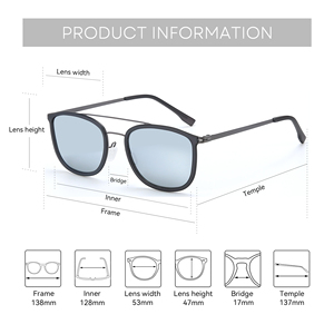 Unisex Reyban metallo Nylon <span class=keywords><strong>occhiali</strong></span> da sole verde/marrone Pilot Frame italia design lente polarizzata HD CAT.3 UV400 <span class=keywords><strong>occhiali</strong></span> da sole colorati - Product Image 3