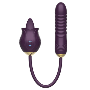 Vibrator mainan seks telur melompat peluru pemijat puting mawar ujung ganda dewasa Vibrator mainan seks untuk wanita - Product Image 2