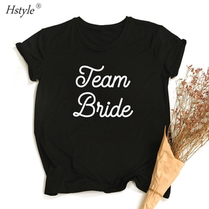 Equipo novia corazón Evjf despedida de soltera mujeres Gropu camiseta chica boda Mujer Tops <span class=keywords><strong>camisetas</strong></span> Mujer negro Rosa Blanco ropa - Product Image 2