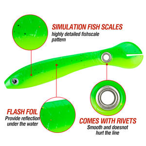 Isca de pesca biônica macia para peixes de lama, isca de pesca artificial de plástico macio para simulação de 6g/10cm - Product Image 6