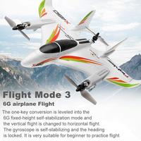 Avion RC Wltoys XK X450 2.4G 6CH à aile fixe, télécommande, 3 modes de vol, décollage et atterrissage verticaux, moteur brushless, portée 300m