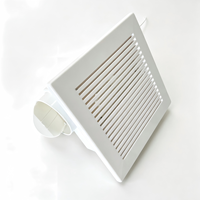 Ventilateur de plafond linéaire en plastique, silencieux 42 dB, 100 CFM, pour salle de bain