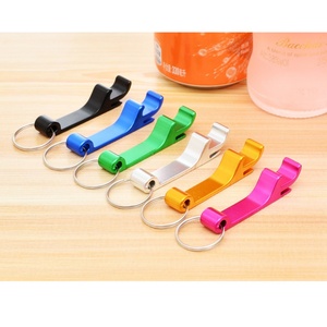 Nickel Colorful Plate Aluminum Beer Bottle Opener Keychain <b>Cheap</b> Custom Logo Blank Metal Bottle Opener - Product Image 2