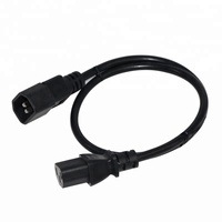 Câble d'alimentation PDU C14 vers C13 0,75 mm², 3x0,75 mm norme IEC 60320, 10A 250V, pour serveurs, racks, onduleurs