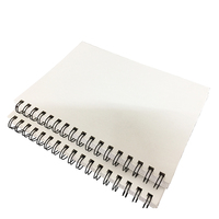 Weißes Notizbuch A5 mit Spiralbindung Hardcover-Notizbuch Blanko-Zeichenblock