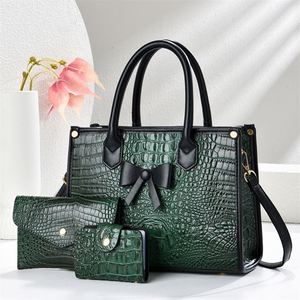 Creative Designer's Bag Set 3 PCS Casual Large Capacity Leather Totes Lady's Handbag - Product Image 4