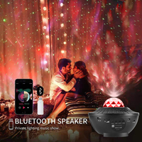 Projecteur d'étoiles USB Bluetooth avec musique et effets d'ondulation, lumière d'ambiance intérieure ciel étoilé