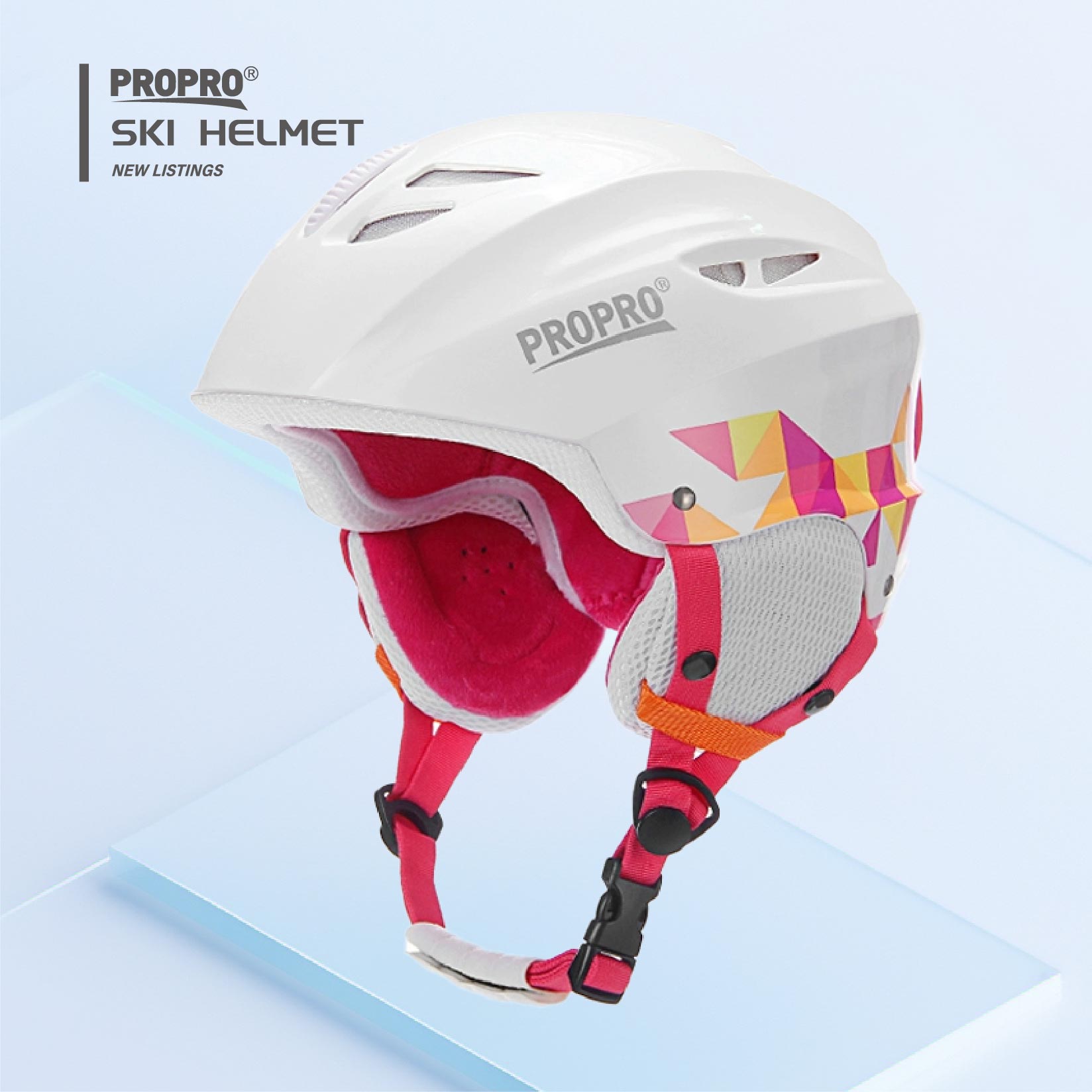PROPRO Adjustable Adult Ski Helmet - Winter Safety Gear PROPRO Adjustable Adult Ski Helmet - Winter Safety Gear