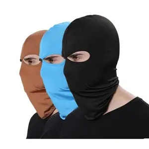 Bonnet de tête de mort doublé Sherpa chaud d'été à la mode Cagoule en tricot pour hommes Masque de ski confortable et doux de couleur unie avec fermeture éclair, nouvel arrivage