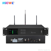 MiCWL A115 Table de bureau carrée Microphones de conférence numériques sans fil Système Président et délégué Option Audio Mic A10M-A115