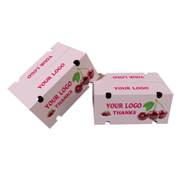 Boîtes en carton de légumes personnalisées de haute qualité fruits cerises avocat noix de coco Durian Caja De tomate emballage boîte en carton ondulé