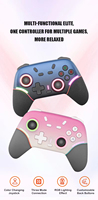 Manette sans fil X9 RGB compatible avec Nintendo Switch, Switch 2, PC, Android, iOS, Bluetooth 2.4G, manette de jeu avec boutons arrière